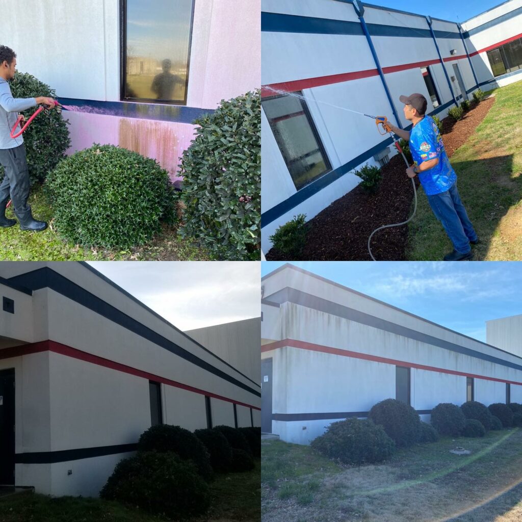 commercial pressure washing Greenville SC