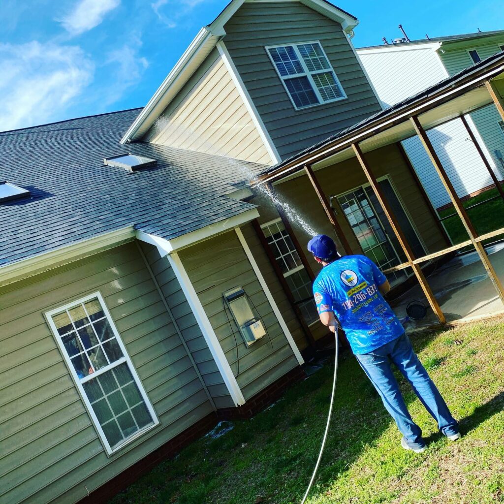 roof washing Greenville SC